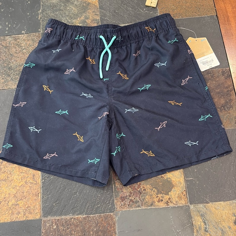 NWT Thereabouts Above The Knee Lined Swim Trunks  size 10/12